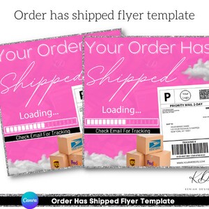 Order Has Shipped Flyer Template