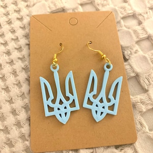Ukraine Trident Earring
