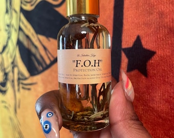 Protection Oil: Fiery Wall Spell Oil - Hoodoo Witchcraft