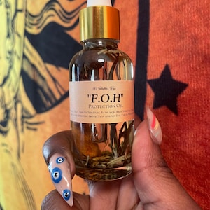 FOH Protection Oil| Fiery Wall of Protection| Conjure Oil| Spell oil | Hoodoo|Witch Spells| Body Oil| Protection spell oil| banish