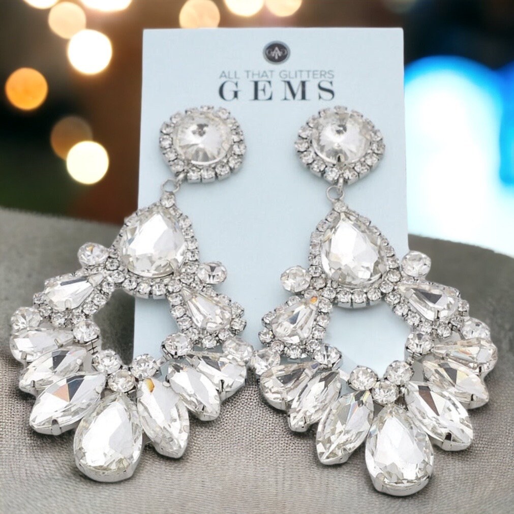Gold prom shop earrings