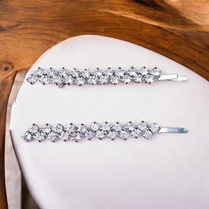 Rhinestone hair pins for brides or bridal party, crystal hair pins for pageant, Rhinestone Bobby Pin for wedding, kids rhinestone hair pins