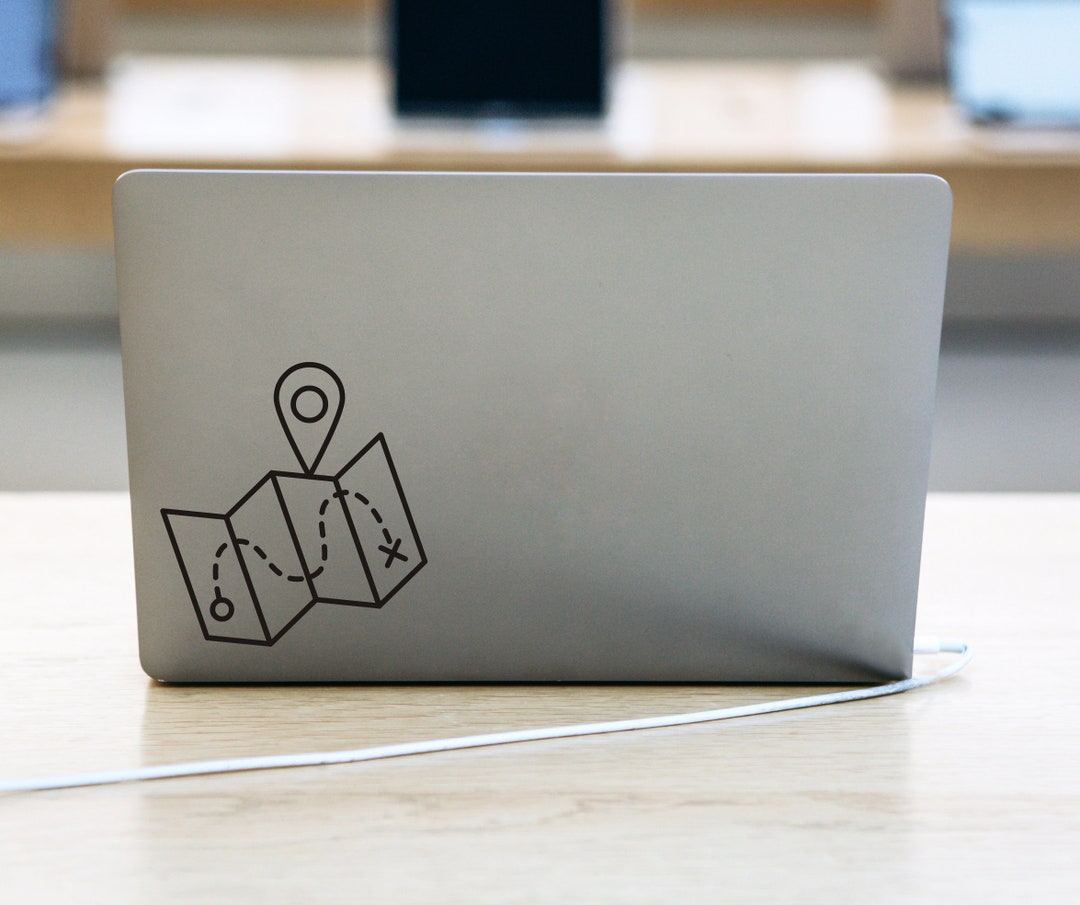 Destination Map Decal, Adventure Vinyl Sticker, Nature Bumper Sticker ...