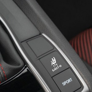 Eject-O blank button decal sticker. Fits all blank car buttons!
