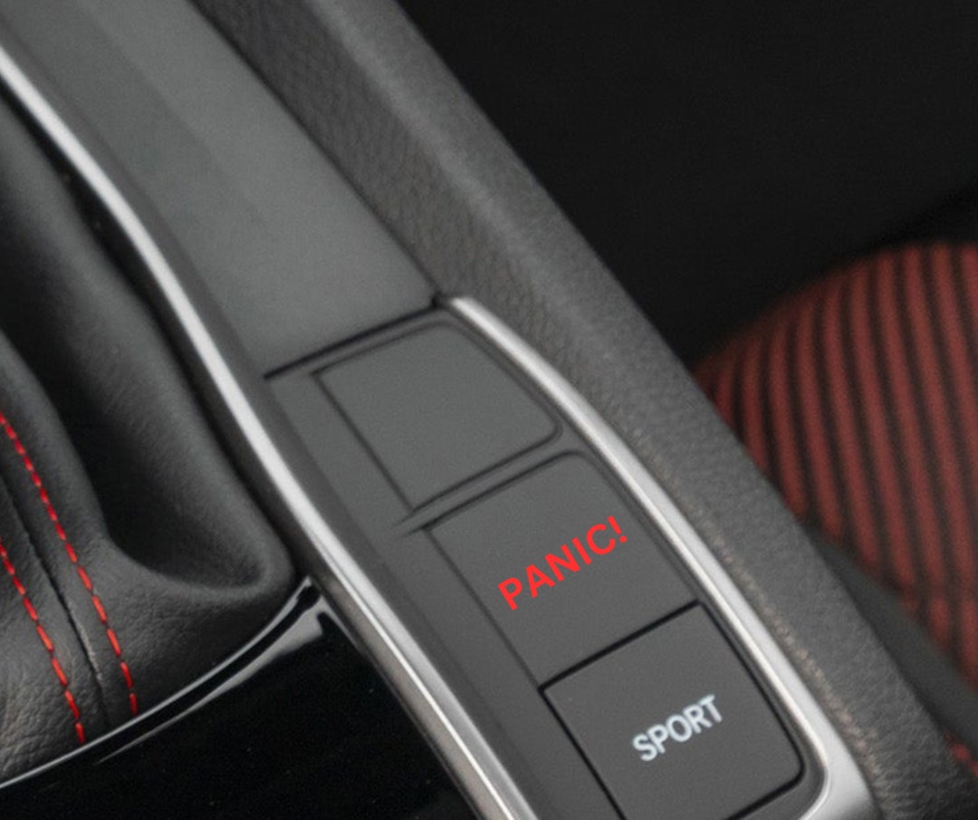 Panic! Vinyl Car Button Decal - Etsy