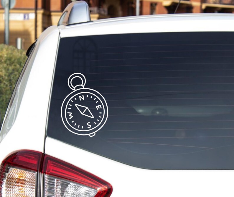 Compass Travel Sticker for Luggage | Backpacks | Durable Adventure ...