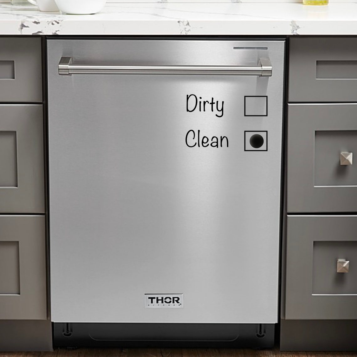 Dirty/clean Dishwasher Vinyl Decal Custom Sticker Etsy Canada