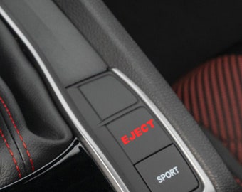 Eject Vinyl Car Button Decal