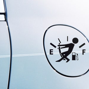 Guy Gas Gauge Decal | Fuel Gauge Car Decal
