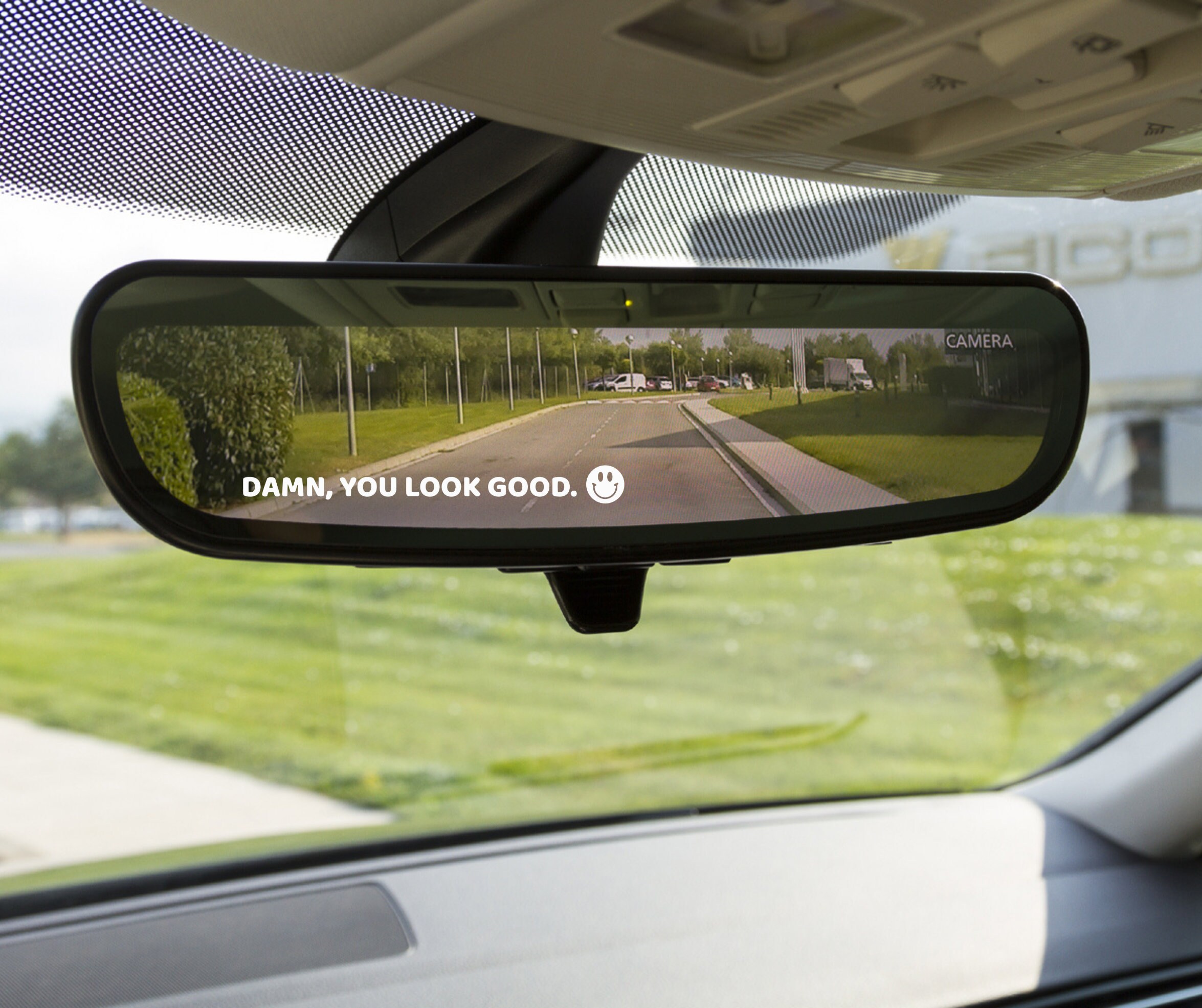 Rear View Mirror Decal Sun Visor Mirror Decal damn Etsy