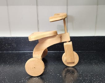 Vintage Wooden Tricycle For Doll Or Bear
