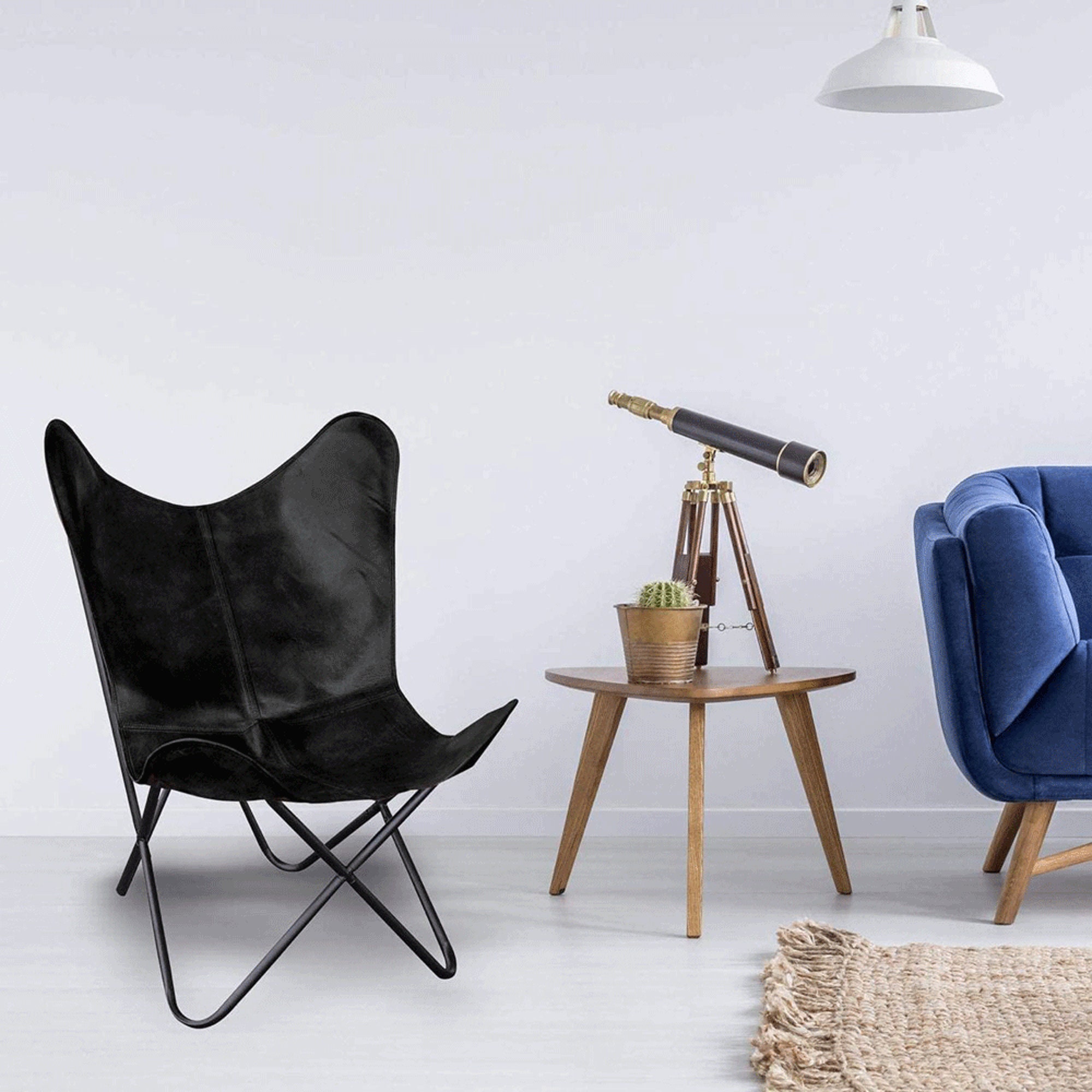 Leather Butterfly Chair Leather Living Room Chair Butterfly