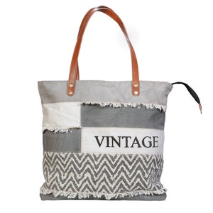 Woman&#39;s Vintage Upcycled Bag, Ladies bag, Woman purse, Tote bag, Handbag, Crossbody Vintage Sling bag