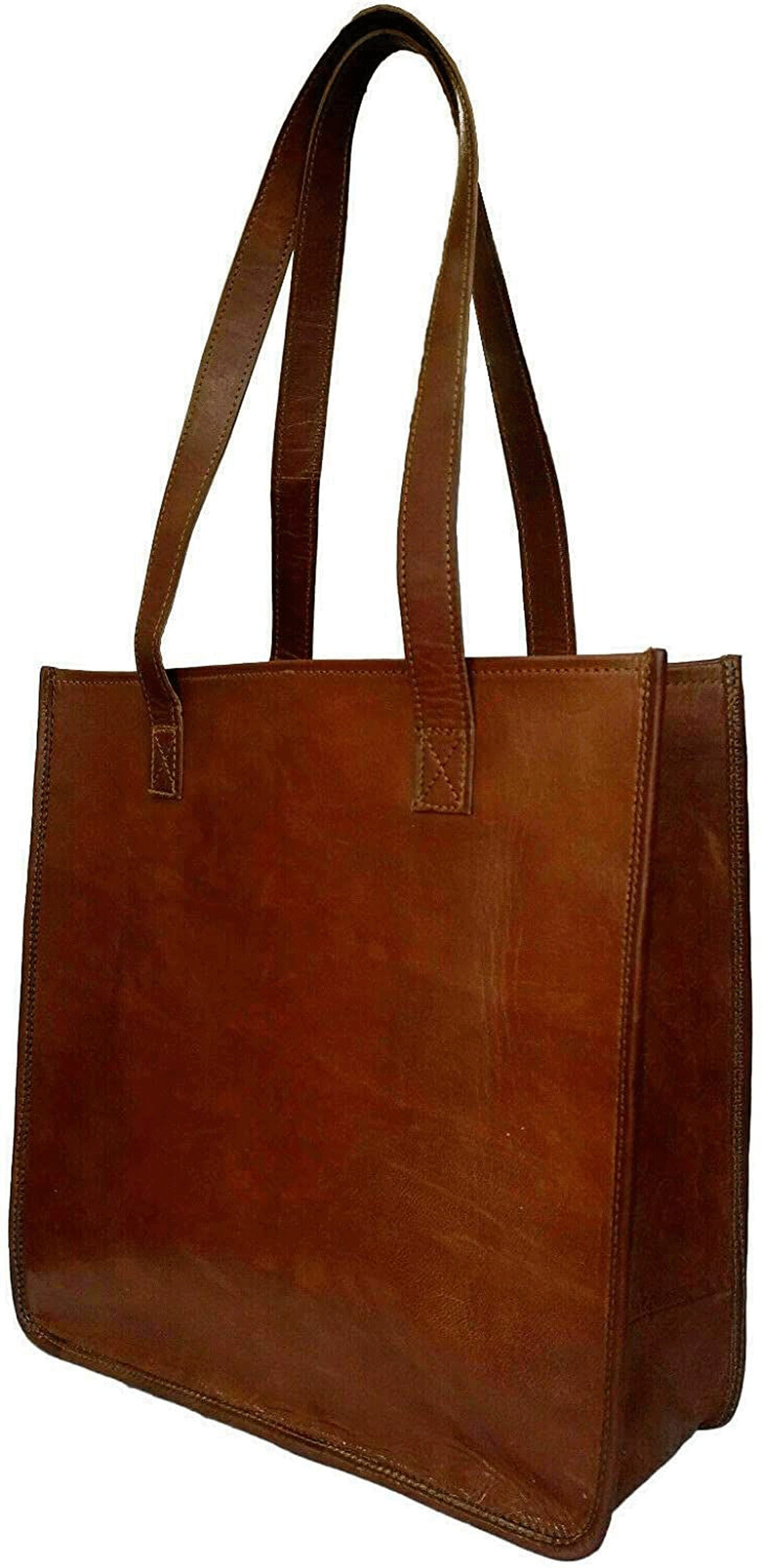 Large Tote Bag Goat Leather Handcrafted Large Tote Bag Goat Leather Handcrafted