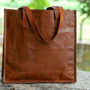 Tote de mujer de hombro Bolsos de cuero hechos a mano para mujer Y Bolso Tote de mujer hecho a mano Bolsos de hombro para mercado y compras Marrón calidad premium