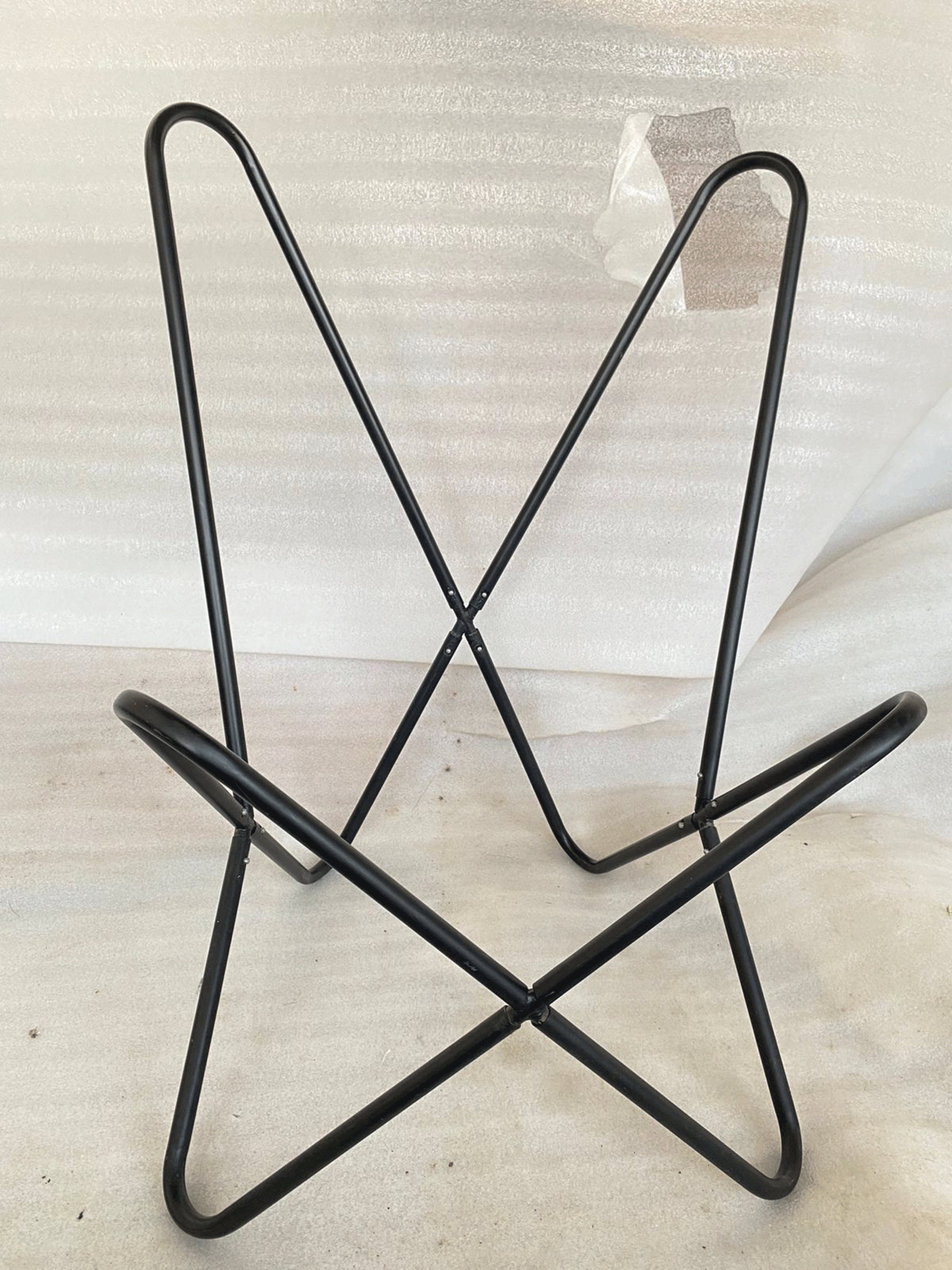 Butterfly Chair Frame Handmade Chair Powder Coated Steel Frame Etsy