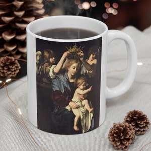 Madonna by Bartolomeo Cavarozzi Mug Religious Holiday Gift