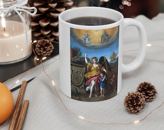 Guardian Angel by Domenichino Zampieri Mug Birthday Confirmation Christmas Gift