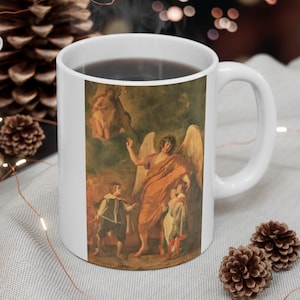 Ángel de la Guarda de Gaspar de Crayer Taza Cumpleaños Confirmación Regalo de Navidad