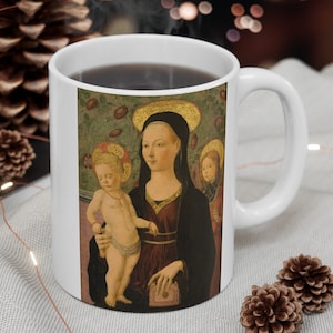 Madonna by Francesco Del Cossa Mug Religious Holiday Gift