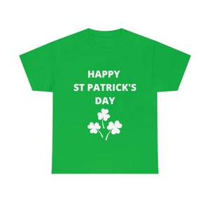 T-shirt unisexe Saint-Patrick en coton épais