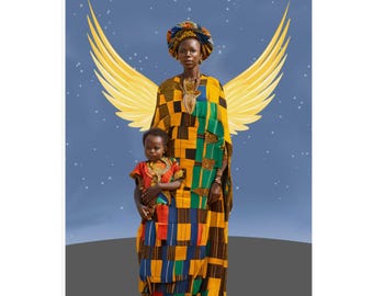 Black Guardian Angel Poster