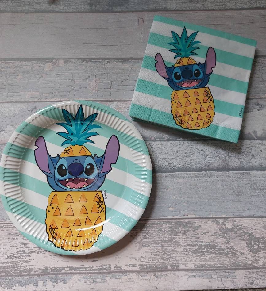 Disney Lilo and Stitch Birthday Plates and Napkins Disney Etsy UK
