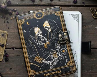 Tarot Lovers Journal | Dark Academia Notebook | The Lovers Card