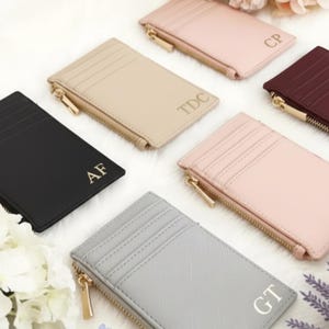 Personalized Card Holder With Initials