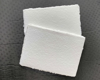White 250 GSM Handmade Paper | Wedding Invitations | Wedding Cards | Handmade Cards | Cotton Rag Paper | Wedding Stationery