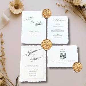 Handmade Paper 250 GSM | Wedding Invitation | Wedding Stationery | Cotton Paper | Torn Paper | Save The Date | Place Cards| RSVP Cards