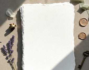 300 GSM Handmade Deckle Edge Paper for Watercolor & Art