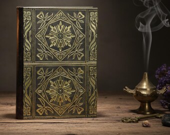Gothic Floral Journal | Gold Embossed Wedding Guest Book