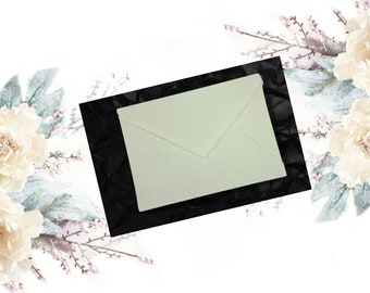 Handmade Deckle Edge Paper Envelope: C5 Wedding Stationery