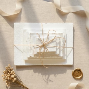 Handmade Cotton Deckle Edge Paper: 150 GSM Wedding Invitations
