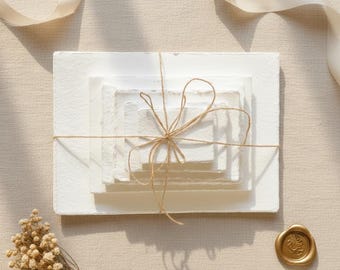 Handmade Cotton Deckle Edge Paper: 150 GSM Wedding Invitations