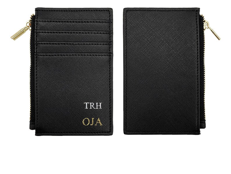 Personalised Card Holder Monogram Purse Bridesmaid Gift Etsy Australia