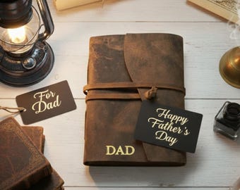 Personalised Leather Journal With Name : Custom Diary & Notebook Gift