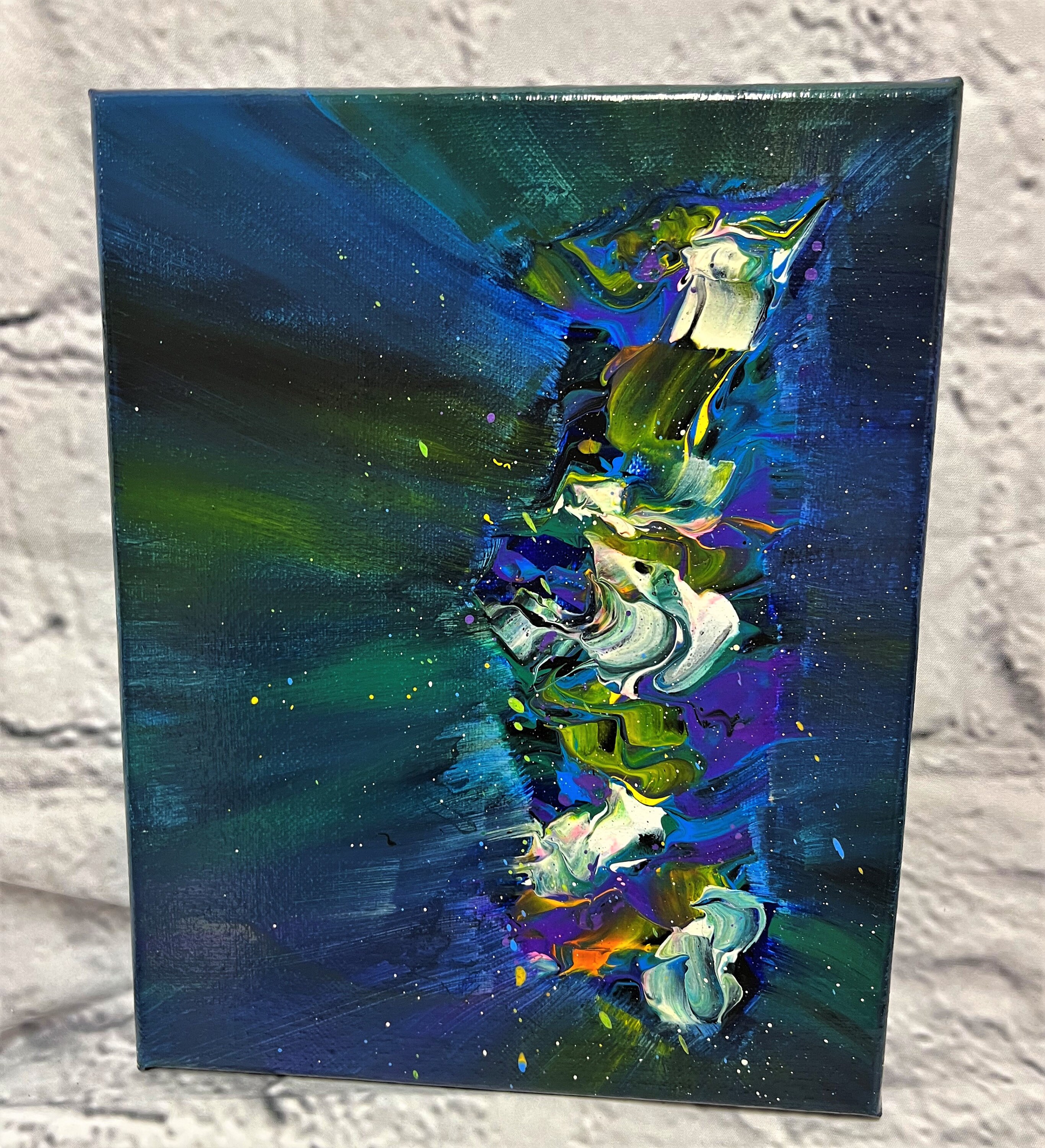手作りオリジナル 8x10 アクリル抽象画 - 抽象的な感情 - Etsy 日本