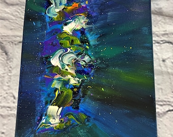 手作りオリジナル 8x10 アクリル抽象画 - 抽象的な感情 - Etsy 日本