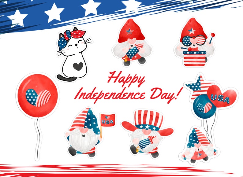 sticker 4th of july