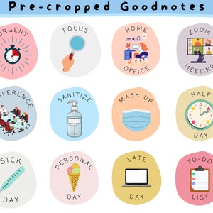 Office Digital Stickers for Goodnotes, Work Stickers, Office Stickers ...