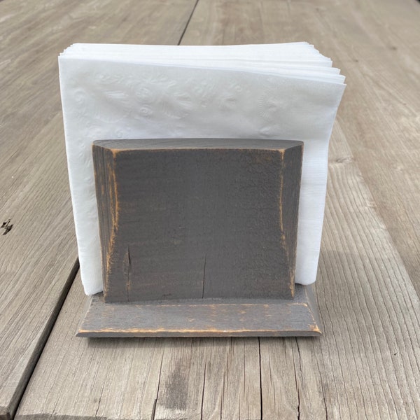 Rustic Napkin Holder - Etsy
