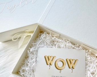 Gift Box & Card Set - Ivory
