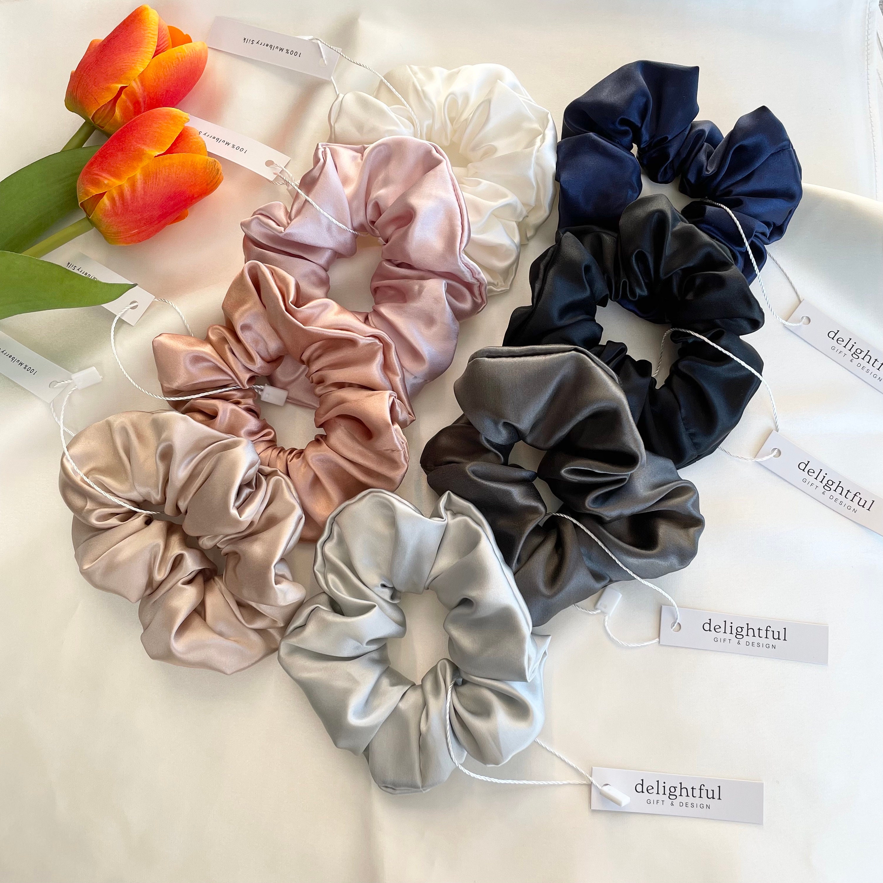 3-pack Scrunchy Hair Clip SET Rose Gold Hair Accessory Gift - Etsy