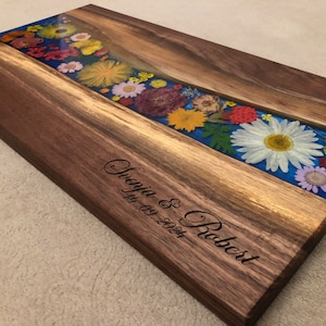Flower Charcuterie/Serving Board