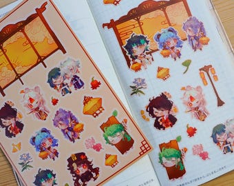 Genshin Liyue Lantern Rite Sticker Sheet