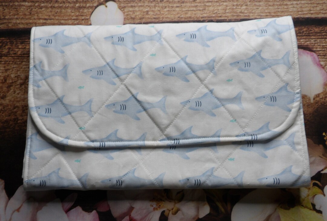 Diaper Clutch With Changing Pad, Diaper and Wipes Pockets/portable