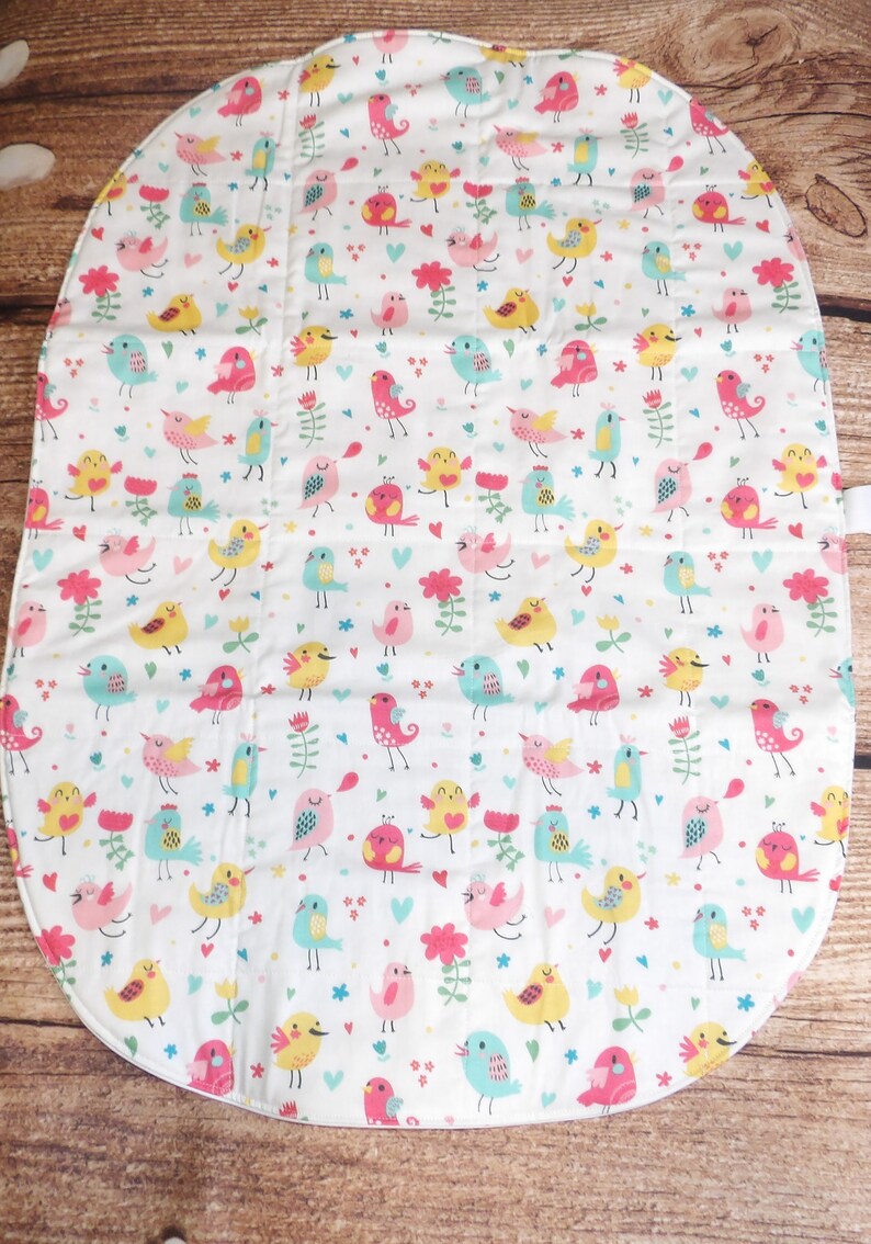 Travel baby changing mat/baby changing pad/quilted/XL 19 x 27 inches long/diaper clutch/baby shower gift/waterproof/wipeable/extra large image 8