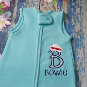 Personalized fleece baby sleeping bag/baby sleep sack/infant sleep sack/boy sleep sack/girl sleep sack/custom sleep sack/monogram/embroidery